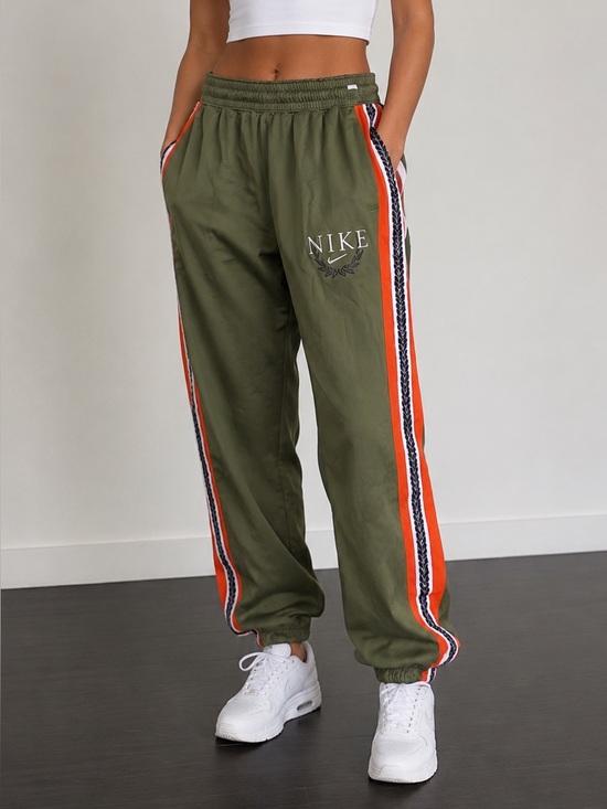 Nike Pants - Nike Green Pants with Orange and White Accents